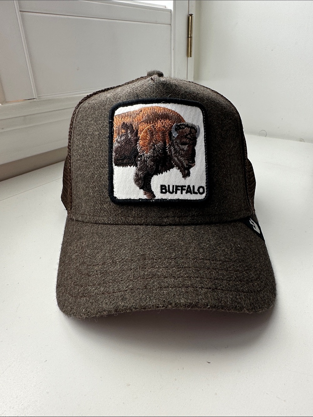 Goorin Bros Brown Buffalo Patch Trucker Hat
